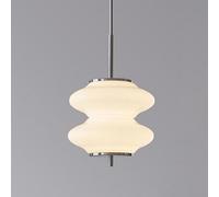 DONHEK Lampada a sospensione in vetro bianco, lampada da comodino moderna a LED, lampada da soffitto sospesa nordica per cucina, isola, sala da pranzo, camera da letto, caffè, bar, decorazione Star of