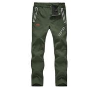 Donhobo - Pantaloni da donna, in pile, foderati, impermeabili, antivento, caldi, pantaloni invernali in softshell, da escursionismo, funzionali, M