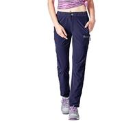 Donhobo Pantaloni Quick Dry da trekking da donna, ultra leggeri, resistenti all'usura e traspiranti, Blu marino, L