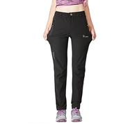 Donhobo Pantaloni Quick Dry da trekking da donna, ultra leggeri, resistenti all'usura e traspiranti, Nero , XS