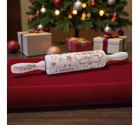 Doni Bomboniere 1 pz Mattarello in Legno Stampino per Dolci Assortiti Regalo Natale Personalizzabile Casa Utile Economico Legno Idea Regalo Amici Speciali Mamma Donna Lui Lei Economico Originali