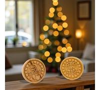 Doni Bomboniere 1 pz Stampino Dolci Assortiti in 2 Varianti Regalo Natale per la Casa Utile Economico Legno Idea Regalo Amici Speciali Mamma Donna Lui Lei Economico Originali