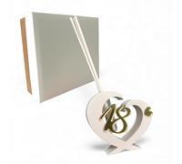 Doni Bomboniere 18 1 pz Profuma Ambienti A Forma di Compleanno Cuore con N°18 Standard Idee Regalo Complete Originali Economiche