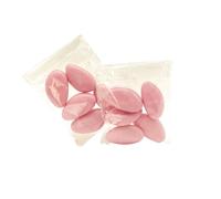 Doni Bomboniere 30 Bustine Confetti Mandorla Rosa Battesimo Nascita Bambina Primo Compleanno Bimba Fai Da Te Imbustati E Sigillati a 5 Segnaposto Confettate Incartati