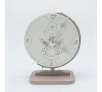 Doni Bomboniere 6 pz. Bomboniera Comunione Orologio Simboli sacri Bambino Calice Ostia Maschio Bambina Legno inciso Femmina Idee Originali Economica Complete