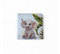 Doni Bomboniere Battesimo 1 pz Calamita con Elefante E Foglie Comunione Primo Compleanno Idee Regalo Complete Originali Economiche