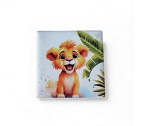 Doni Bomboniere Battesimo 1 pz Calamita con Foglie E Leone Comunione Primo Compleanno Idee Regalo Complete Originali Economiche