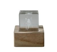 Doni Bomboniere Battesimo 1 pz Cubo Luminoso con all'Interno Primo Compleanno Comunione Ãˆ Presente Un Modulo LED Che Illumina Il Idee Regalo Complete Originali Economiche