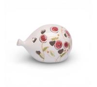 Doni Bomboniere Battesimo 1 pz Lampada LED A Forma di Comunione Palloncino Traforata con Cuoricini Abbellita Fiori Rosa Stelo Verde Idee Regalo Complete Originali Economiche