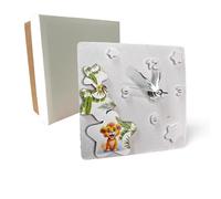 Doni Bomboniere Battesimo 1 pz Orologio da Tavolo con Leone Comunione E Foglie Standard Idee Regalo Complete Originali Economiche