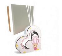 Doni Bomboniere Battesimo 1 pz Profuma Ambienti Cuore con Orsetto E Mongolfiera Idee Regalo Complete Originali Economiche