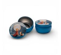 Doni Bomboniere Battesimo 1 pz Scatola in Latta con Piccolo Prima Comunione Principe E Volpe Che Guardano La Luna Idee Regalo Complete Originali Economiche