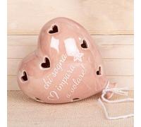 Doni Bomboniere Battesimo 4PZ Lampada LED Cuore A Forma Calamite Balloon Originali Bimba Segnaposto Matrimonio Nascita Compleanno di Palloncino Rosa con Frasi Chi Sogna Impara Volare Idee Regalo