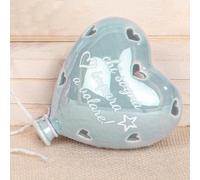 Doni Bomboniere Battesimo 4PZ Lampada LED Palloncino Azzurro con Notturna Balloon Originali Primo Compleanno Prima Comunione Frasi Chi Sogna Impara A Volare Idee Regalo Complete Economiche