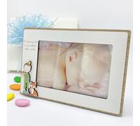 Doni Bomboniere Battesimo Portafoto in Legno con Applicazione Comunione sulla Sinistra del Piccolo Principe E La Volpe Frase L'Essenziale È Invisibile agli Occhi Idee Regalo Complete Originali