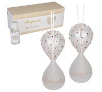 Doni Bomboniere Comunione 1 pz Clessidra Sabbia Bianca con Scritte Cresima Matrimonio Anniversario Compleanno Assortite E' Tempo di Felicità E' Emozioni Termpodi Amicizia La Ãˆ A Doppio Colore