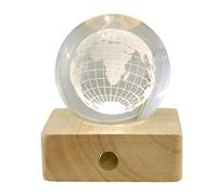 Doni Bomboniere Comunione 1 pz Lampada LED con Base Quadrata Cresima Laurea Matrimonio Anniversario E Sfera Il Mappamondo Standard Idee Regalo Complete Originali Economiche