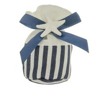 Doni Bomboniere Comunione 12PZ Sacchettino Portaconfetti A Palla Tema Cresima Matrimonio Anniversario Promessa Mare con Fiocco Blu E Stella Marina Idee Regalo Complete Originali Economiche