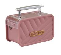 Doni Bomboniere Matrimonio 1 pz Porta Stuzzicadenti A Forma di Anniversario Cresima 18 Anni Compleanno Valigia Rosa con Maniglia Argentata Idee Regalo Complete Originali Economiche