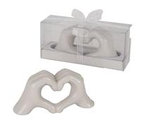 Doni Bomboniere Matrimonio 1 pz Scultura con Mani A Forma Anniversario Promessa di Cuore Idee Regalo Complete Originali Economiche