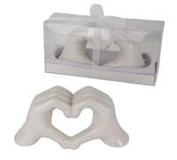 Doni Bomboniere Matrimonio 1 pz Scultura con Mani A Forma Anniversario Promessa di Cuore Idee Regalo Complete Originali Economiche