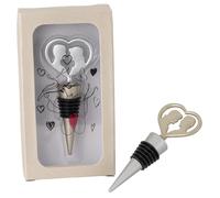 Doni Bomboniere Matrimonio 1 pz Tappo Decorato con Un Cuore Anniversario al Centro degli Innamorati Idee Regalo Complete Originali Economiche