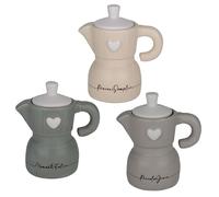 Doni Bomboniere Matrimonio 1 pz Zuccheriera A Forma di Moka Comunione Cresima Compleanno Battesimo Anniversario con Cuorcino E Frasi Assortite: Momenti Felici Piaceri Semplici Piccole Gioie Idee