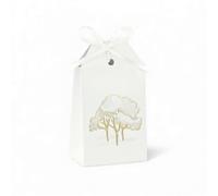 Doni Bomboniere Matrimonio 10 pz Scatolina per Confetti A Forma Anniversario Compleanno di Tag con Raffigurazione Alberi Idee Regalo Complete Originali Economiche