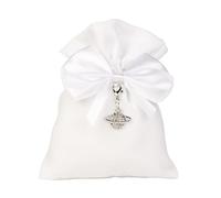 Doni Bomboniere Matrimonio 12 pz Elegante Sacchettino per Confetti con Anniversario FICCO in Raso E Ciondolo A Forma di Pianeta Strass Idee Regalo Complete Originali Economiche