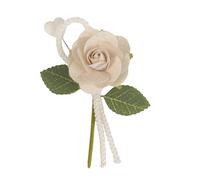 Doni Bomboniere Matrimonio 12 pz Rametto con Fiore Cuoricino Foglie Comunione Cresima Compleanno Battesimo Anniversario E Appendino Cordicina alle Spalle Idee Regalo Complete Originali Economiche