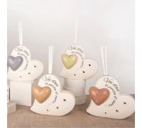 Doni Bomboniere Matrimonio 4PZ Diffusore Essenza A Forma di Profumatore Cuore Amore Originali Collezione Anniversario Vai Lampada Notturna con Frase Va Dove Ti Porta Il Idee Regalo Complete