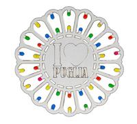 Doni Bomboniere Matrimonio 6 pz Calamita Luminarie I Love Puglia Battesimo Comunione Rosoni Idee Regalo Complete Originali Economiche (C)