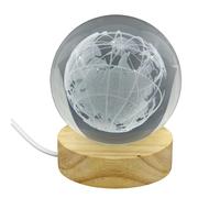 Doni Bomboniere Matrimonio Lampada LED Mappamondo Globo Terrestre Mappa Geografica Tema Viaggio Luce Laurea Comunione Cresima Compleanno Mondo Pianeta Terra Sfera Base Tonda in Legno Idee Regalo