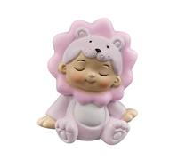Doni Bomboniere Nascita 12PZ Magnete con Bimba Leoncino Rosa Segnaposto Calamita Confettata Gadget Tema Primo Compleanno Femminuccia Giungla Pensierini di Fine Festa Teneri Idee Regalo Complete