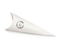 Doni Bomboniere Nozze 10PZ Scatolina A Forma di Cono Argento Portaconfetti con Stampa Caldo Numero 25 Idee Regalo Complete Originali Economiche