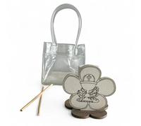 Doni Bomboniere Prima 1 pz Diffusore Essenza con Base A Comunione Forma di Fiore su Scritto Sogni Amore Gioia sul Fronte C'Ãˆ Una Sagoma Dove al Centro Ci Dono I Simboli della Prima Comunione Idee