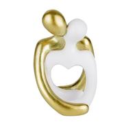 Doni Bomboniere Promessa 1 pz Statuina con Coppia Artistica Abbracciata Matrimonio Anniversario Che Si Bacia al Centro Ãˆ Posto Un Cuore Idee Regalo Complete Originali Economiche