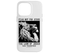 Doni cristiani versetto biblico Gesù il Leone di Giuda Custodia per iPhone 14 Pro Max