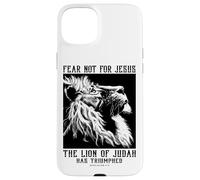 Doni cristiani versetto biblico Gesù il Leone di Giuda Custodia per iPhone 15 Plus