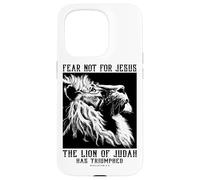 Doni cristiani versetto biblico Gesù il Leone di Giuda Custodia per iPhone 15 Pro