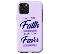 Doni cristiani versetto biblico Lascia che la fede sia più grande delle paure Custodia per iPhone 11 Pro