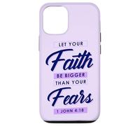 Doni cristiani versetto biblico Lascia che la fede sia più grande delle paure Custodia per iPhone 12/12 Pro