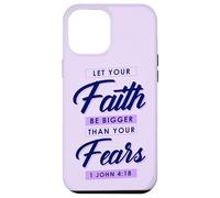 Doni cristiani versetto biblico Lascia che la fede sia più grande delle paure Custodia per iPhone 12 Pro Max
