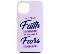 Doni cristiani versetto biblico Lascia che la fede sia più grande delle paure Custodia per iPhone 13