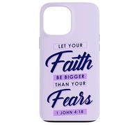 Doni cristiani versetto biblico Lascia che la fede sia più grande delle paure Custodia per iPhone 13 Pro Max