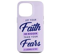 Doni cristiani versetto biblico Lascia che la fede sia più grande delle paure Custodia per iPhone 13 Pro