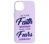 Doni cristiani versetto biblico Lascia che la fede sia più grande delle paure Custodia per iPhone 14 Plus