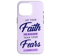 Doni cristiani versetto biblico Lascia che la fede sia più grande delle paure Custodia per iPhone 16 Pro