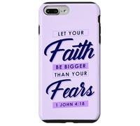 Doni cristiani versetto biblico Lascia che la fede sia più grande delle paure Custodia per iPhone 7 Plus/8 Plus