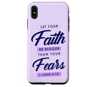 Doni cristiani versetto biblico Lascia che la fede sia più grande delle paure Custodia per iPhone XS Max